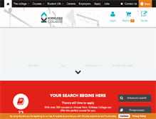 Tablet Screenshot of kirkleescollege.ac.uk